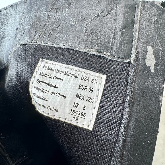 Brash Combat Boots Black Lace Up Zipper Women 6 1/2 READ Goth Grunge E-Girl Y2k - Picture 12 of 14